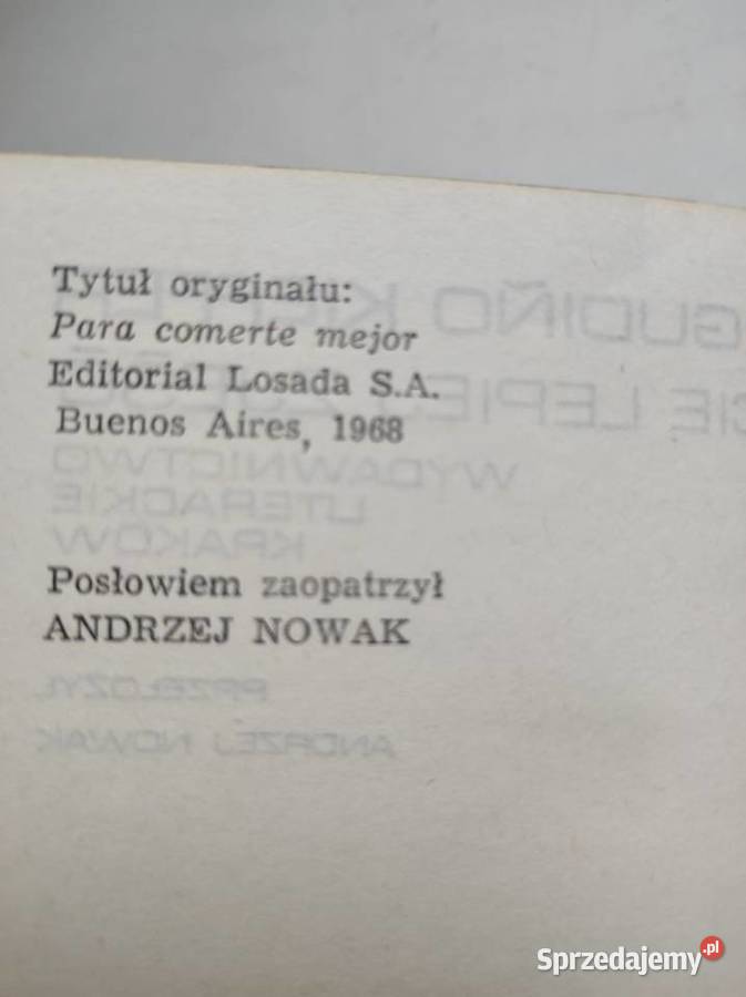 Żeby cię lepiej zjeść Eduardo Gudio Kieffer Para Kielce sprzedam