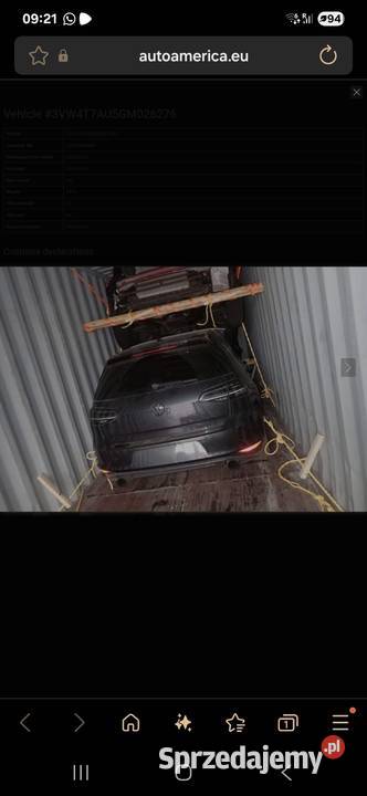VW Golf 7 VII GTI 2016 Lampy tylne komplet osobowe Busko-Zdrój