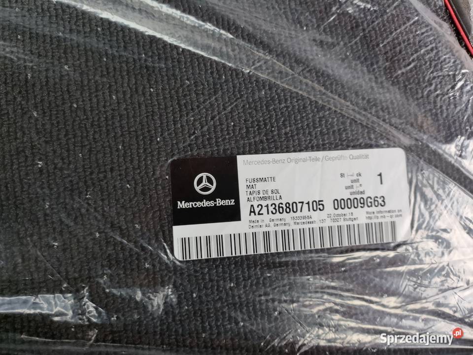 Dywaniki OE welurowe Mercedes W213 AMG CLS C257 Bolewice
