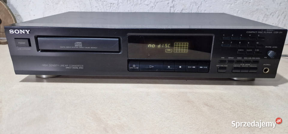 Sony odtwarzacz kompakt CD player CDP 211 CDP211 Odtwarzacze CD i MD Międzychód