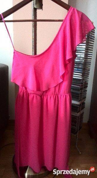 Sukienka różowa cubus falbana nowa Damska łódzkie Łódź sprzedam