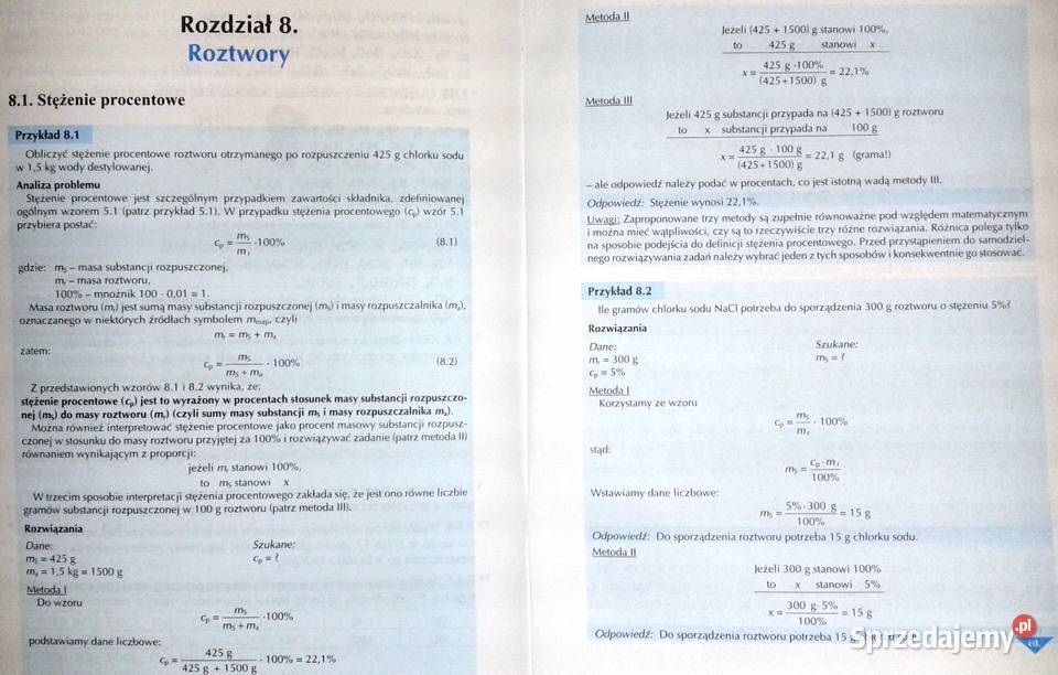 Zbiór zadań z chemii do liceów i techników Pozostałe Chełm