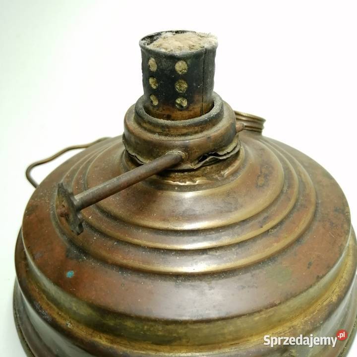 Stara mosiężna kuchenka na naftęPodgrzewacz Antyki Kraków
