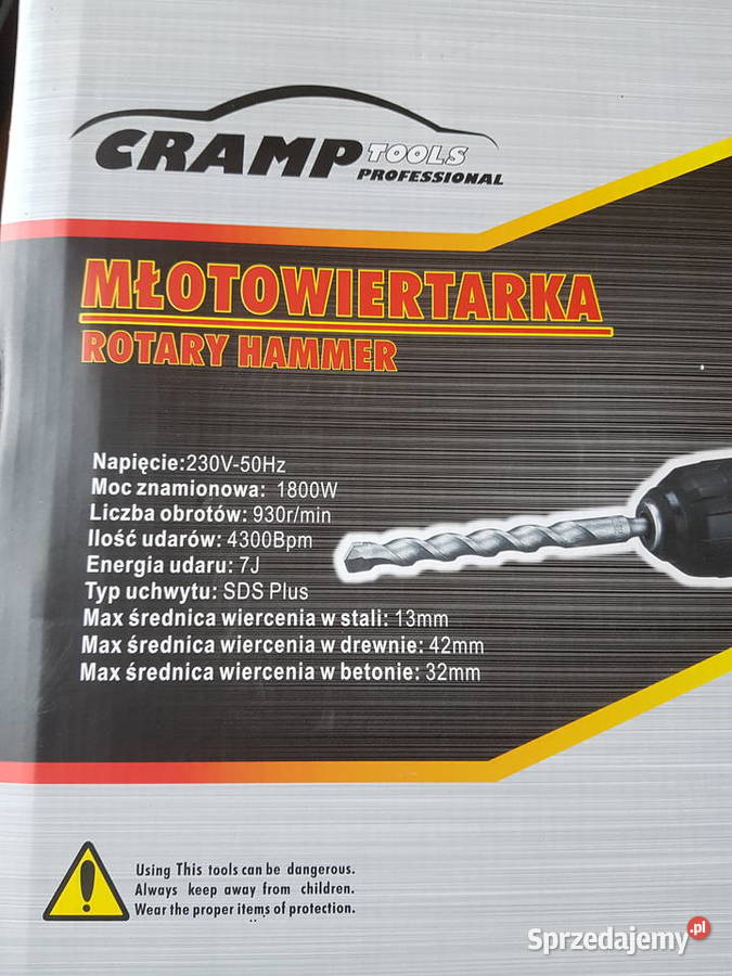 Młotowiertarka młot CRAMP SDS plus 1800 W 7 J Głogowa