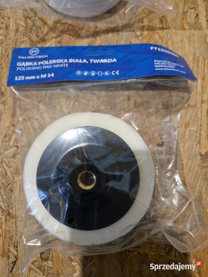 GĄBKA POLERSKA TWARDA 125MM M14 BIAŁY DYSK Głogowa