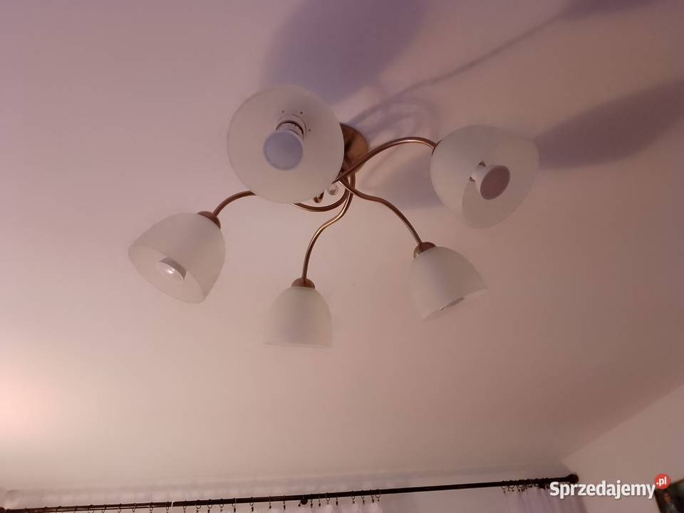 Żyrandol 5 ramienny ładny design łódzkie Bełchatów