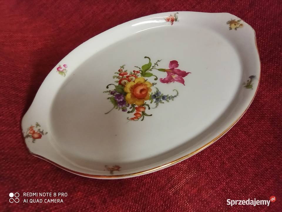 Porcelanową tacka z uchwytami HK Copenhagen Gdańsk