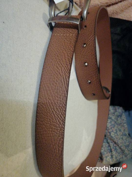 House NOWY z metką SKÓRZANY pasek Z metalową Leszno