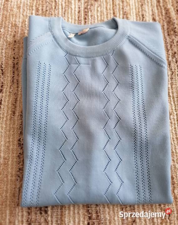 Bluzka z krótkim rękawem niebieskaBistor