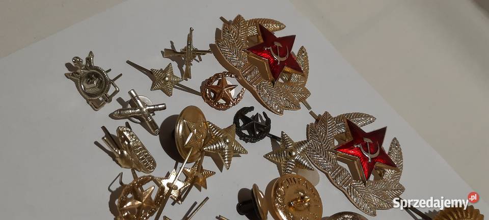 odznaczenia guziki ZSRR zestaw 3 AA00909 Warszawa