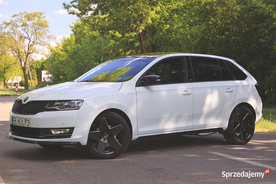 Skoda Rapid Monte Carlo 10 TSI bixenon szklany biały Łódź sprzedam