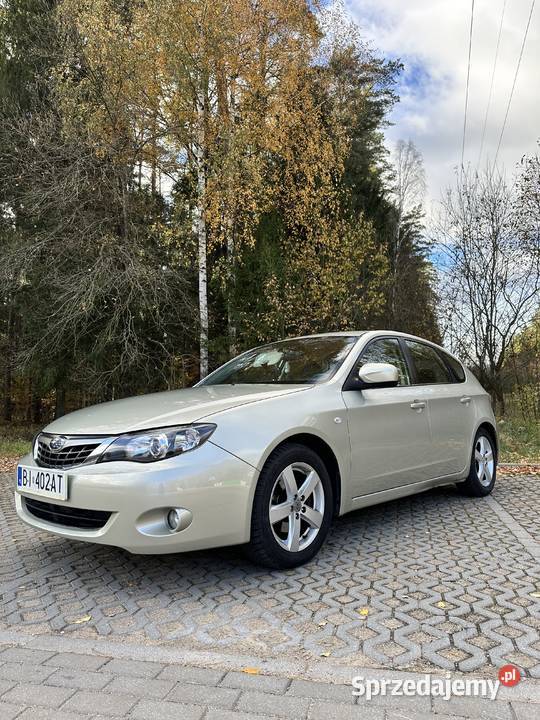 Subaru Impreza GH 20 Benzyna LPG 4x4 Bogata nieuszkodzony Białystok