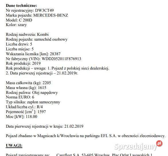 Mercedes Salon piękny zabezpieczony folią serwis automatyczna Ciele