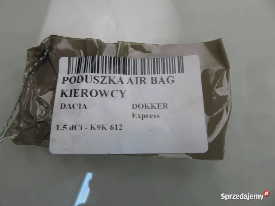 PODUSZKA KIEROWCY DACIA DOKKER Express sprzedam