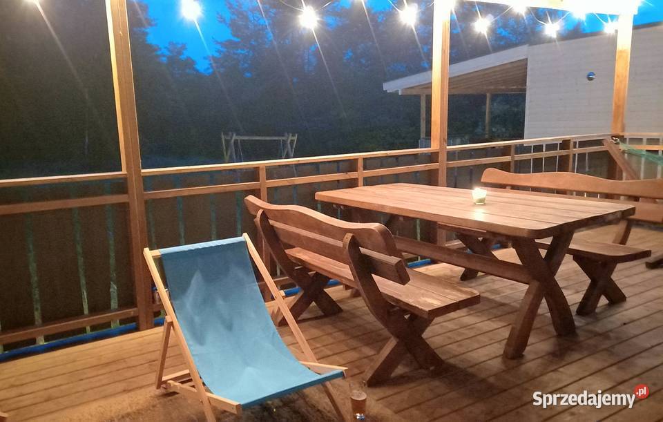 Domki drewniane rzeka kajaki Bory tucholskie Czarna Woda