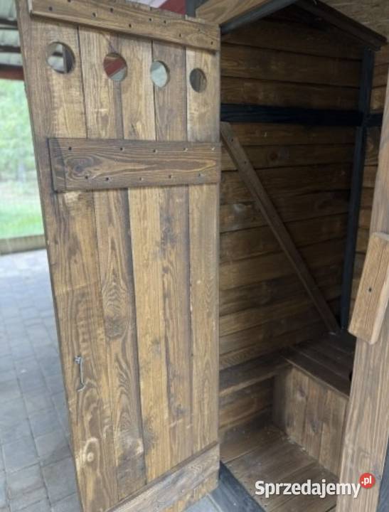 Nowoczesny WC Drewniany Wychodek Swawojka Radomsko