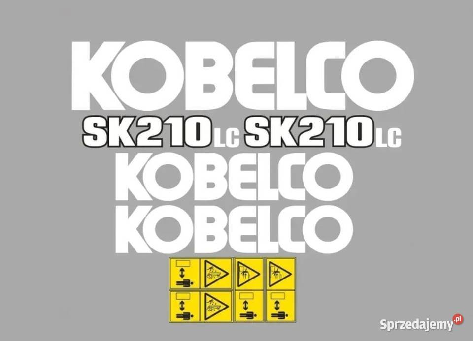 Naklejki oklejenie KOBELCO SK210LC Zamiennik Janików