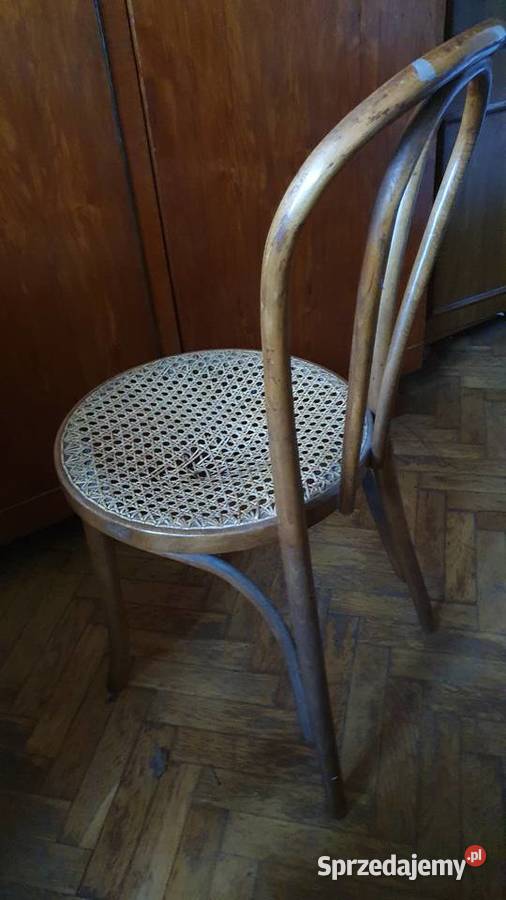 Krzesła gięte 4 sztuki stare vintage mazowieckie