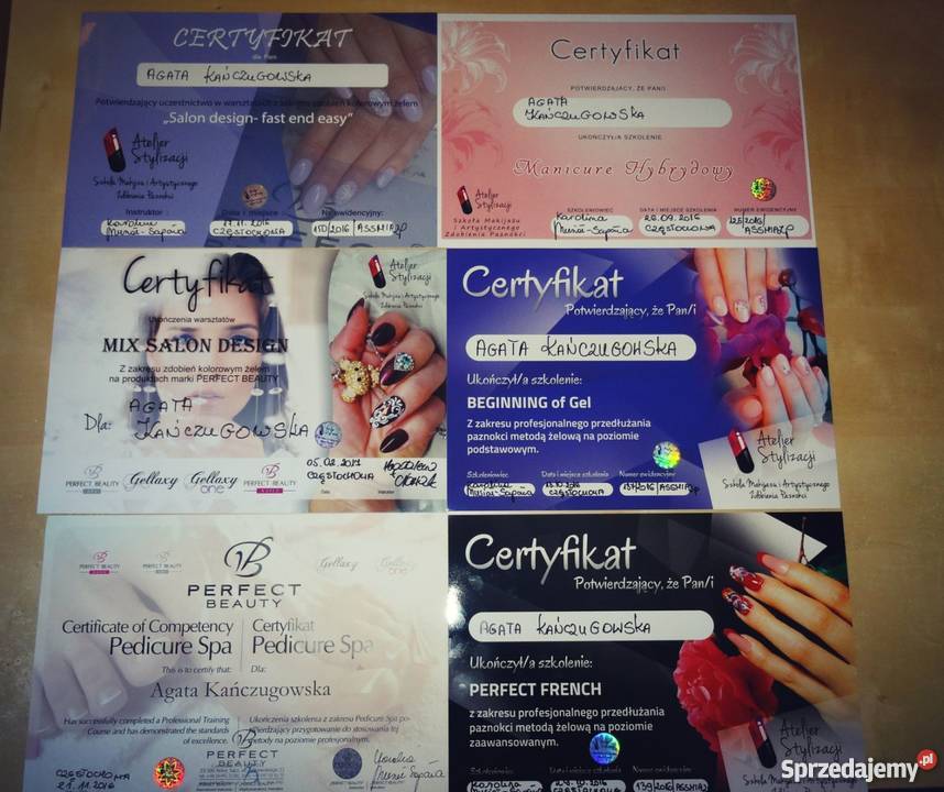 Stylizacja paznokci hybryda żele zdobienia