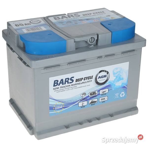 Akumulator Bars Marine AGM Deep Cycle 12V 65Ah