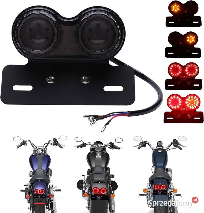 LAMPA MOTOCYKLOWA LED Z KIERUNKOWSKAZAMI Mysłowice