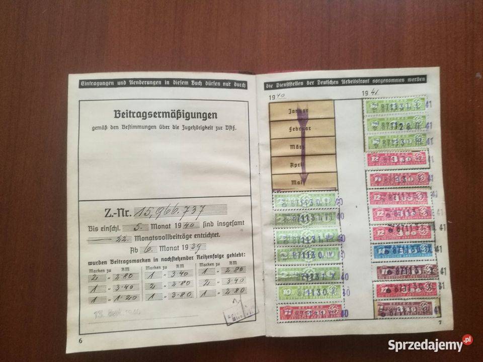 ksiażeczka trzecia rzesza podkarpackie Stalowa Wola sprzedam