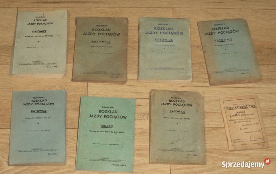 PKP Kolej książka Rozkład Jazdy Piekary Śląskie