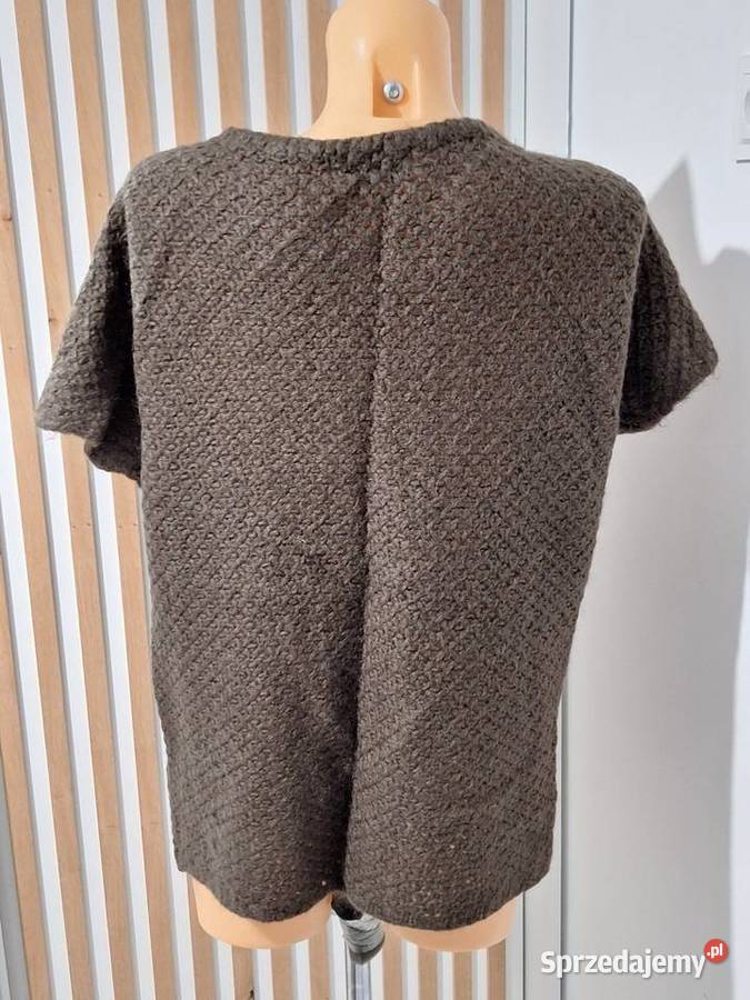 404244 Zara swetr narzutka z kieszeniami Braniewo