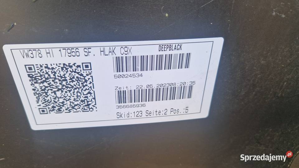 VW TOURAN 5TA807421AB ZDERZAK TYLNY TYŁ KOD LAK Słowikowo