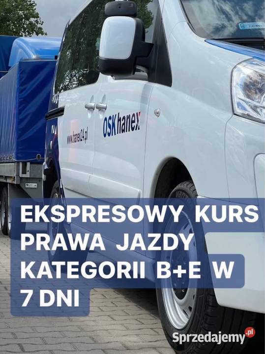 EKSPRESOWY KURS PRAWA JAZDY BE ROKIETNICA PRAWO