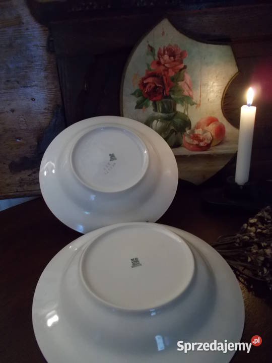 Porcelana Włocławek Zestaw2 Różane Talerze 1967 zachodniopomorskie Szczecin
