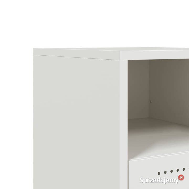 Szafki nocne 2 białe 36x39x435 stal WM846715 Warszawa