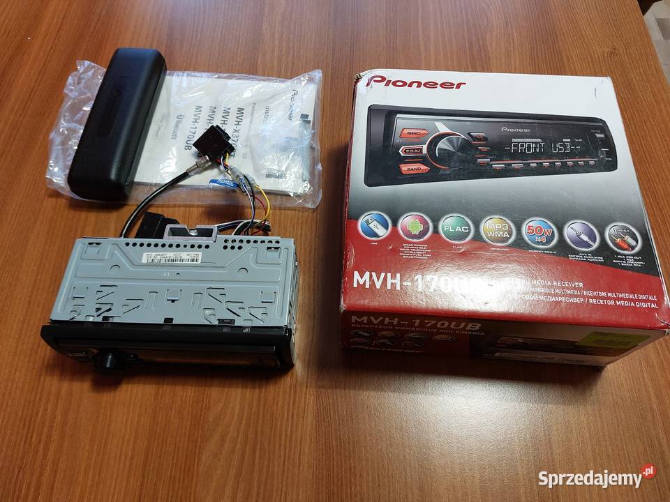 Radio samochodowe Pioneer mvh170UB osobowe warmińsko-mazurskie Nowe Miasto Lubawskie