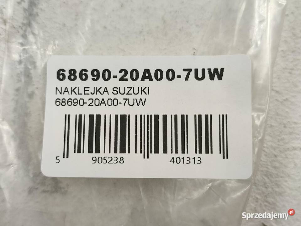 KOMPLET NAKLEJEK LEWY BOCZEK SUZUKI RG500 1986