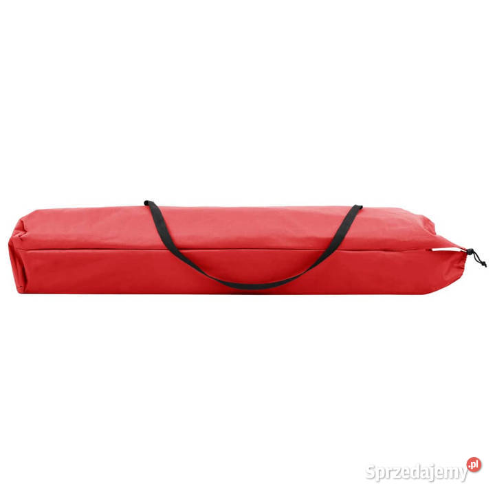 Dwuosobowy leżak składany czerwony stal WM47761 Warszawa sprzedam