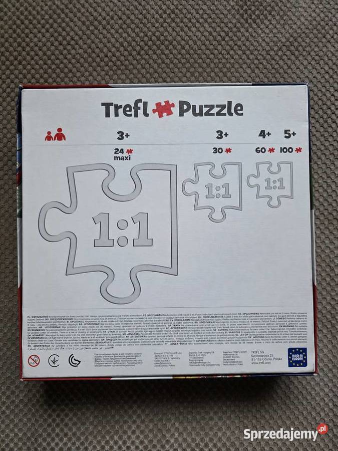 Marvel SpiderMan puzzle 4in1 Trefl małopolskie Kraków