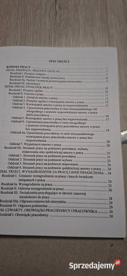 KODEKS PRACY wydanie z 1999 r niski nakład Łęczyca