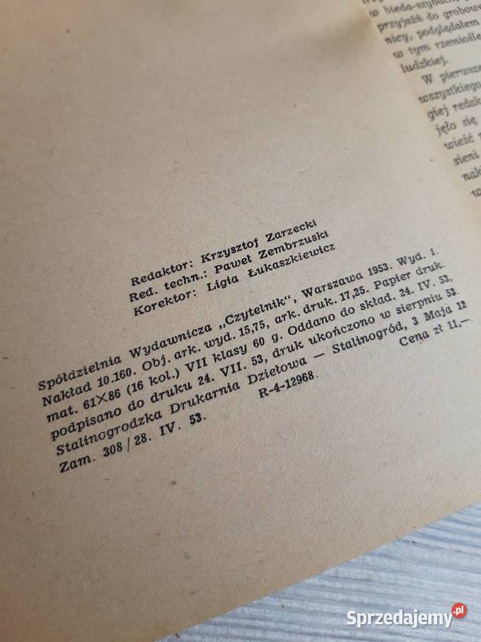 Wyorane Kamienie Gustaw Morcinek CZYTELNIK 1953 Bielsko-Biała