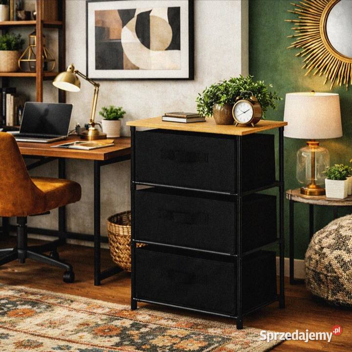 Regał Gotel 40 x 68 x 30 CZARNY 40cm Ryki