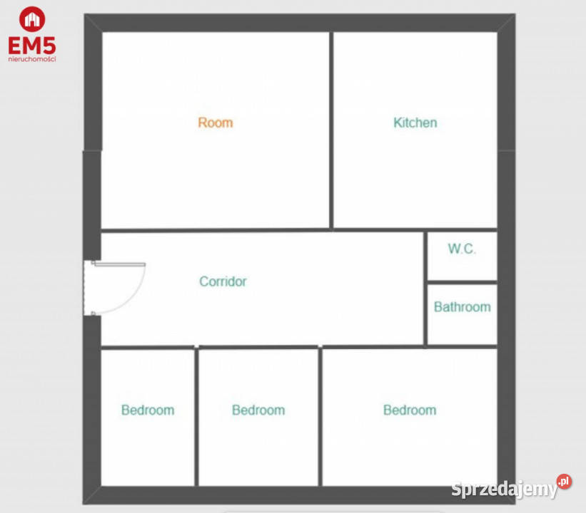 sprzedaży mieszkania 60m2 4pokojowe Białystok Sprzedaż