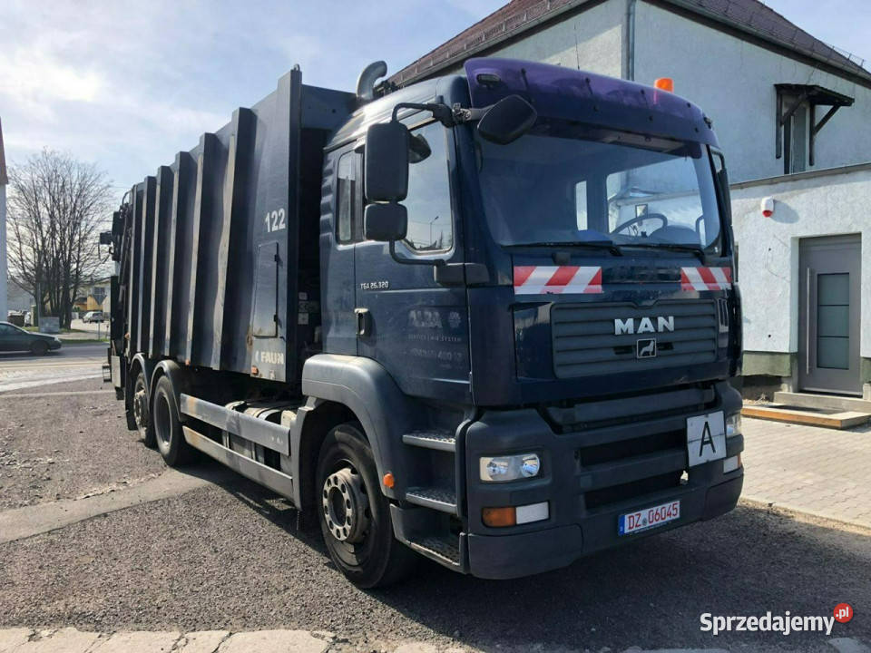 Man TGA TGA 26320 Śmieciarka Powerpress 525 FAUN Syców