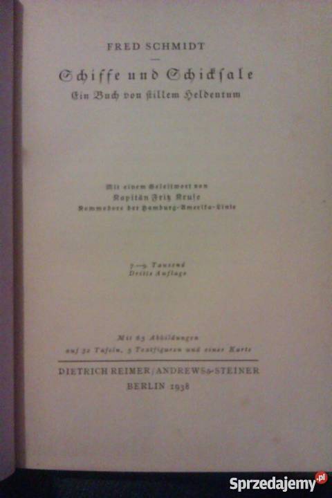 Gchiffe und Gchidfale 1938r Skokowa sprzedam