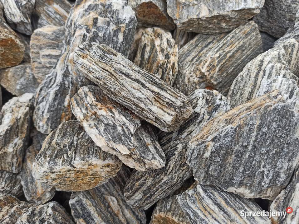 Kora Kamienna Kamień do gabionu Granitowy Biała