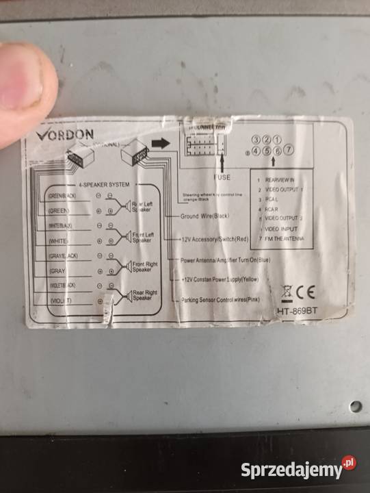 Radio Vordon HT 869BT Chorzów