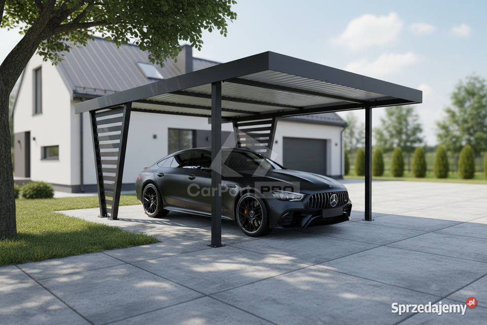 Carport V PREMIUM 5x47m Wypełnienie panelami