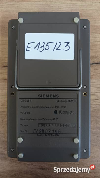 Panel Operatorski Siemens OP 393II 6ES5 3930UA12 Produkcja Leśna