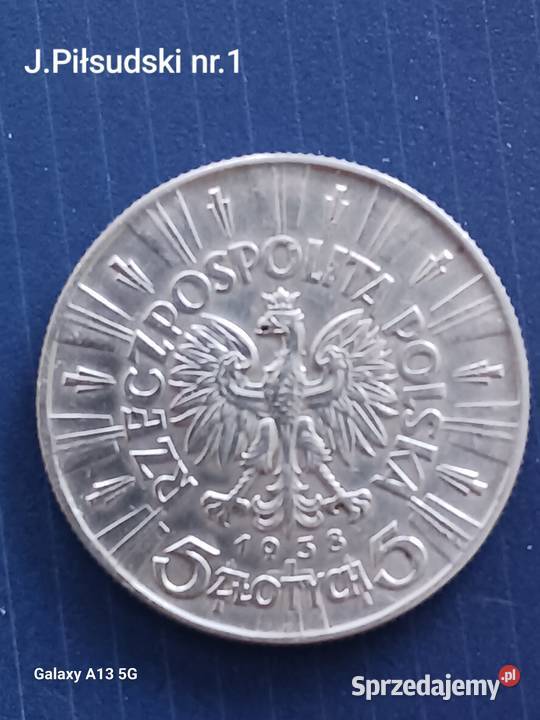 5 J Piłsudski 1938 r 1 Piękne Numizmatyka Konin sprzedam