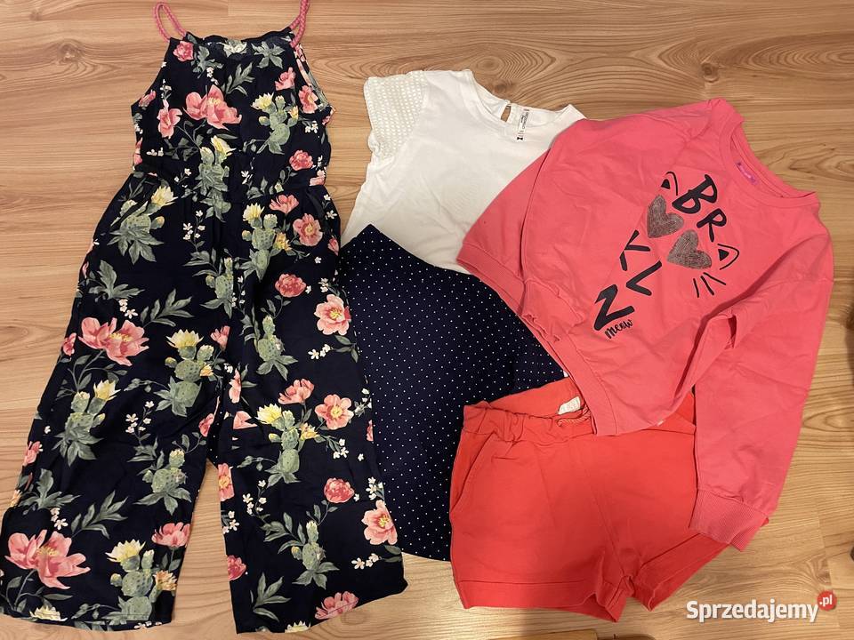 Worek z dziewczęcymi ubraniami 140 Ryjewo sprzedam