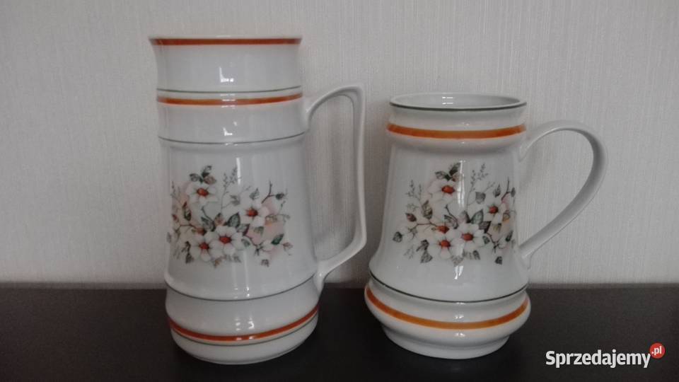Kufel duży porcelana Ćmielów Warpechy Stare