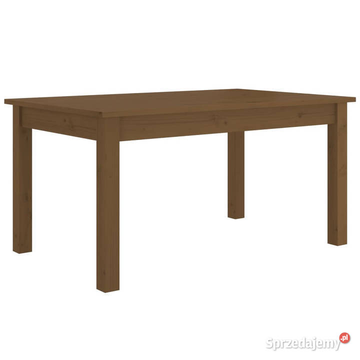 Stolik kawowy miodowy brąz 80x50x40 lite drewno